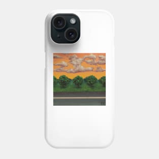 Orange Lines Phone Case