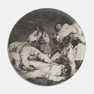 The Same from the Series Disasters of War by Francisco Goya Pin