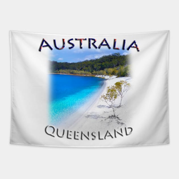 Australia, Queensland - Fraser Island Tapestry by TouristMerch