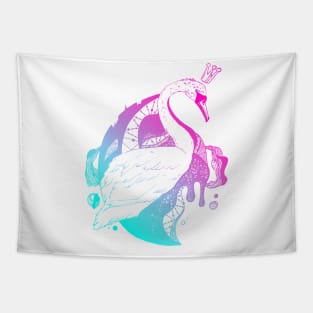 Dual Color Swan Queen Tapestry