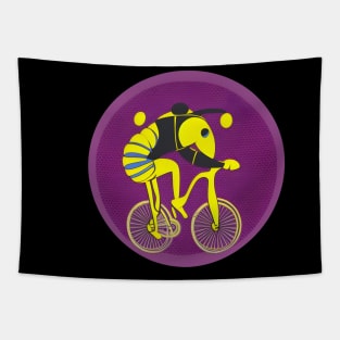 bee on a bike Tapestry