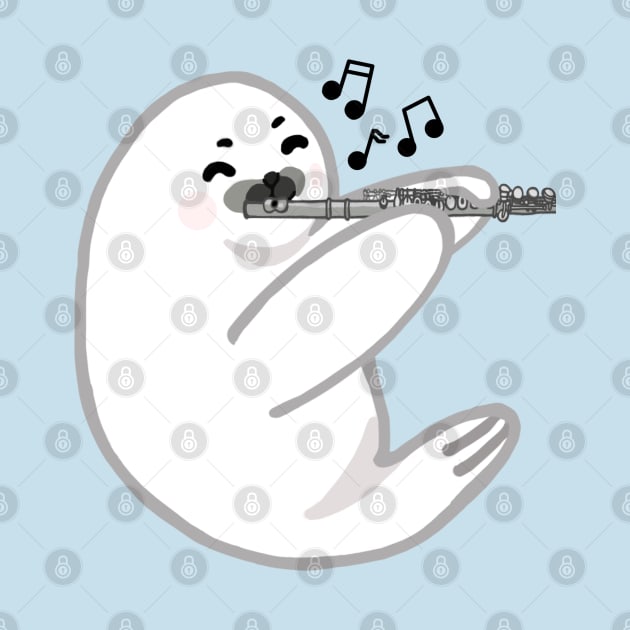 Flute Harp Seal by Artstuffs121