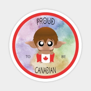 Proud to be Canadian (Sleepy Forest Creatures) Magnet