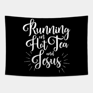 Funny Jesus and Tea Tapestry
