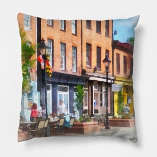 Baltimore MD - Fells Point Street Pillow