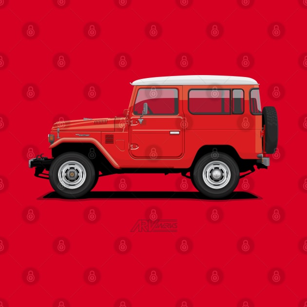 Land Cruiser FJ40 HardTop Red by ARVwerks