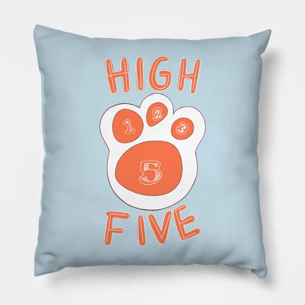 High Five Paw - Onesies for Babies - Onesie Design Pillow by Onyi