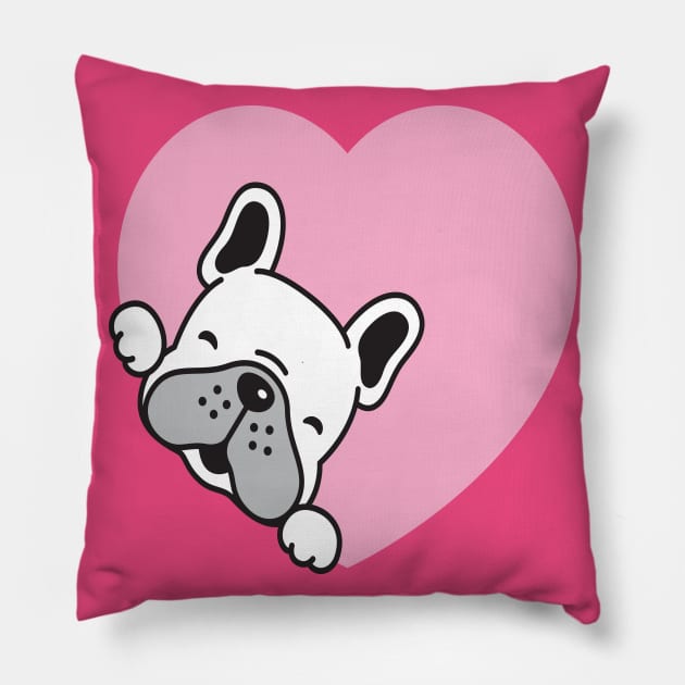 Cute little puppy wants to play with you Pillow by Eskitus Fashion