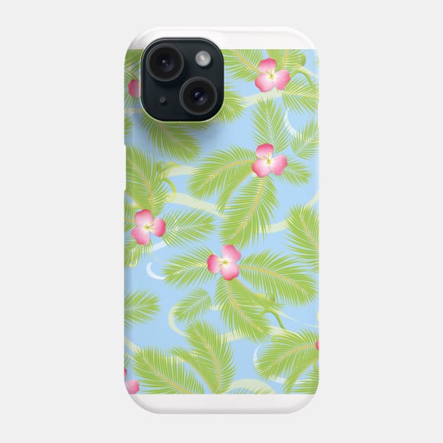 Summer Neck Gator Tropical Flowers Phone Case by DANPUBLIC
