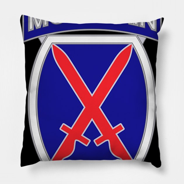 10th Mountain Division Pillow by MBK