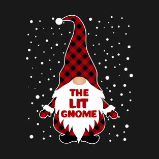 The Lit Gnome Matching Family Christmas Pajama T-Shirt