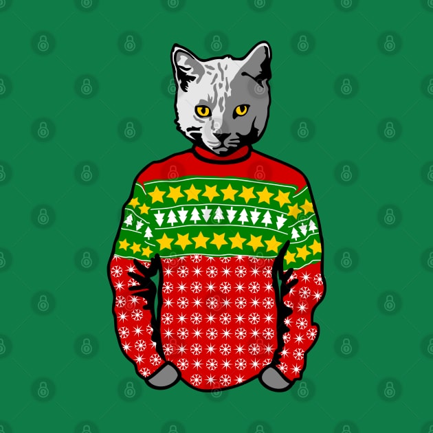 Christmas Sweater Cat by citypanda
