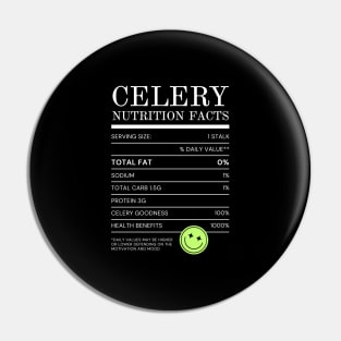 Celery Nutrition Facts Pin