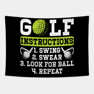 Golf Instructions T Shirt For Women Men Tapestry
