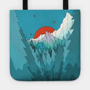 Blue forest lands Tote