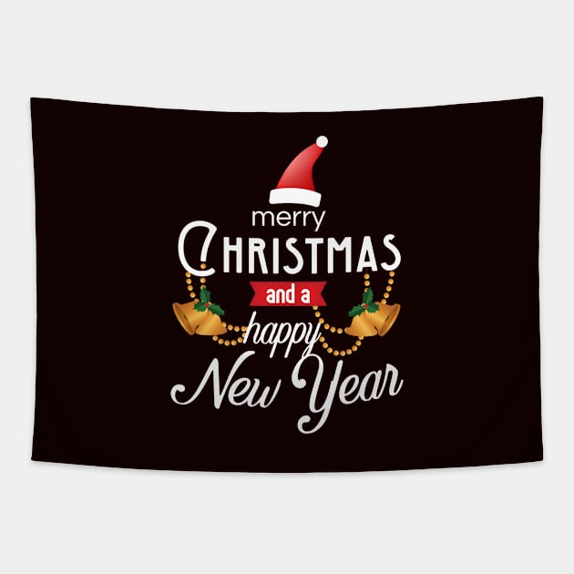 merry christmas and a happy new year Tapestry by FircKin