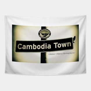 Cambodia Town, Long Beach, CA by Mistah Wilson Tapestry