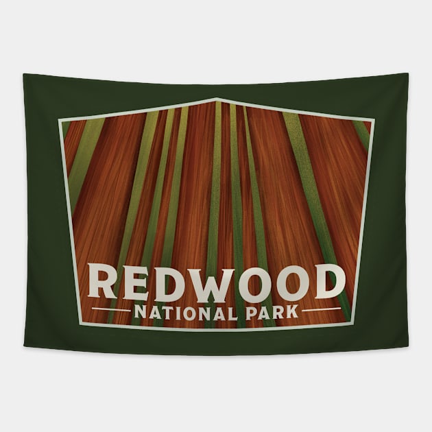 Redwood National Park Tapestry by smalltownnc