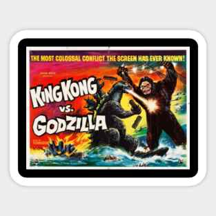King Kong Vs Godzilla Stickers Teepublic Uk