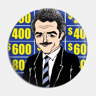 Jeopardy Game Show Alex Trebek fan art Pin