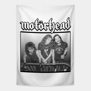 Motorhead White Black Tapestry