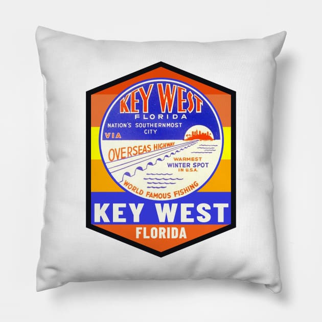 Key West Florida Pillow by DD2019