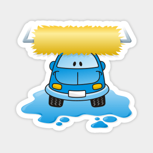 Carwash Cartoon Magnet