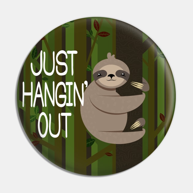 Just Hangin' Out Pin by stevenselbyart