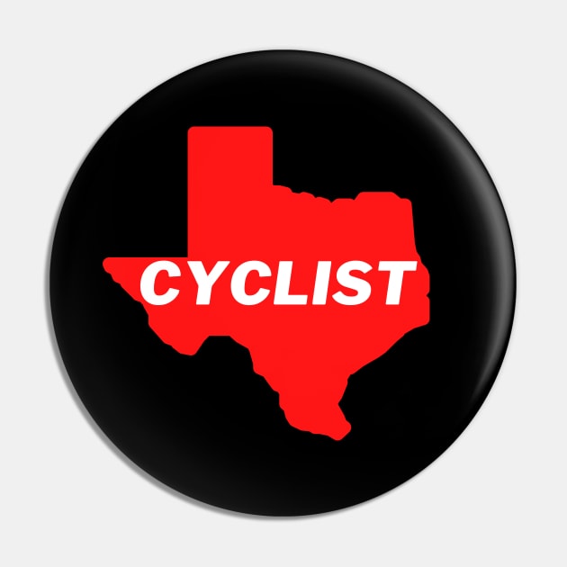 Texas Cyclist Shirt, Texas Cycling T-Shirt, Lone Star State Cycling, Texas Cycling, Texas Cyclist, Texas Cyclist Gift Pin by CyclingTees