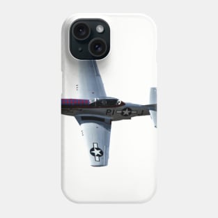 P-51 Mustang Diamondback no background Phone Case