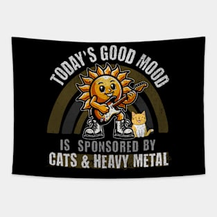 Today's Good Mood is Sponsored by Cats & Heavy Metal Tapestry