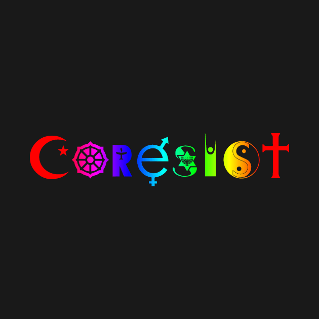 Coresist Interfaith Rainbow by StudioOrangeLLC