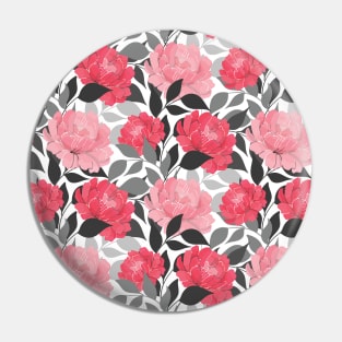 Peony Floral Pattern Pin