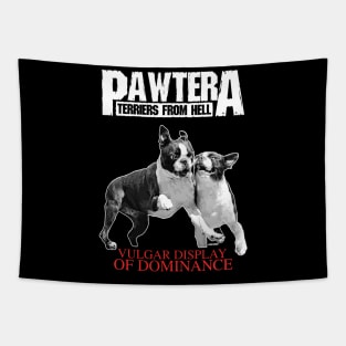 Pawtera // Terriers from Hell Heavy Metal Design Tapestry