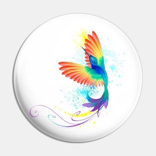 Splendid Rainbow Hummingbird Pin