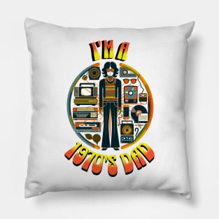 I'm Not Old Im Classic Retro 53rd Birthday Dad Born In 1970 Pillow