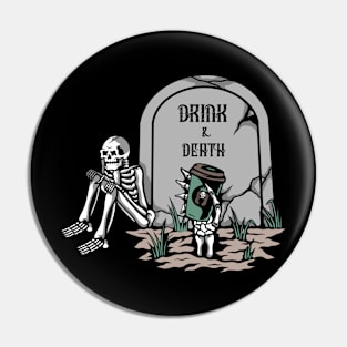 Coffee or DEATH Pin