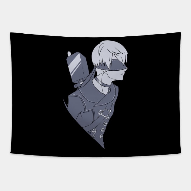 9S from Nier Automata Tapestry by MangaXai