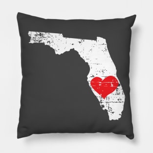 <3 Florida Love Gift T Shirt for Men Women and Kids Pillow