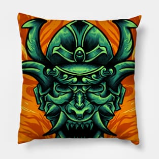 Green onimask Pillow