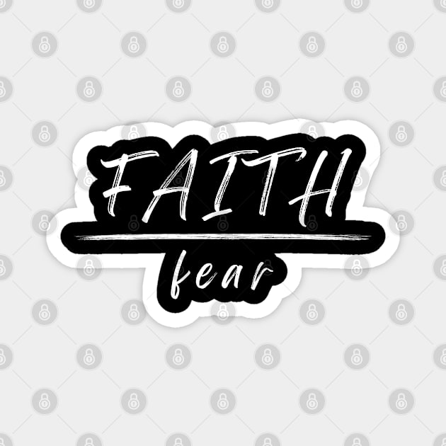 Faith Over Fear Magnet by LamarDesigns