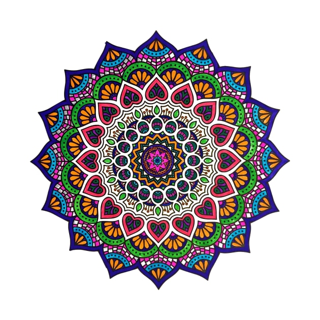 Colorful Mandala by Mandala & Me