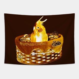 Happy Easter Renki Basket Tapestry