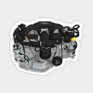 FA20 / D4S Engine sticker (GT-86 and FRS) Magnet