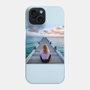 Meditating woman Phone Case