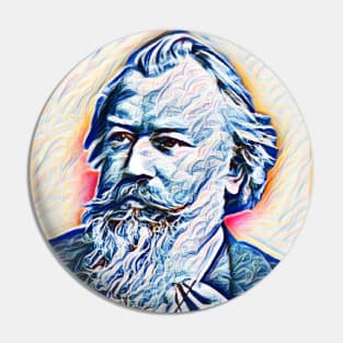 Johannes Brahms Portrait | Johannes Brahms Artwork 6 Pin