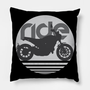 Ride scrambler icon sun Pillow