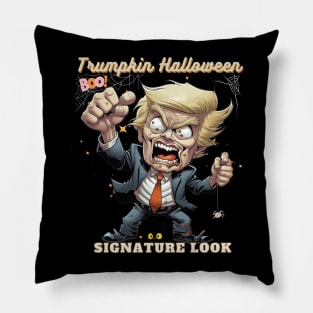 Trumpkin Halloween Signature Look Pillow