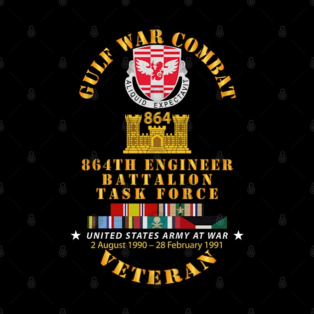 Gulf War Combat Vet w  864th Eng Bn Task Force w GULF SVC by twix123844