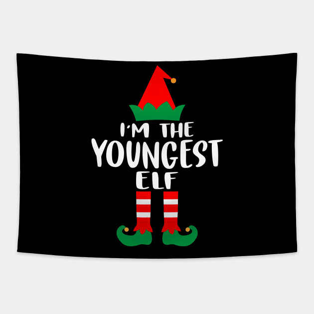 I'm the youngest ELF Family Matching Group Christmas Costume Pajama Funny Gift Tapestry by norhan2000